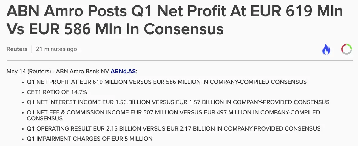 ABN Amro Q1-cijfers