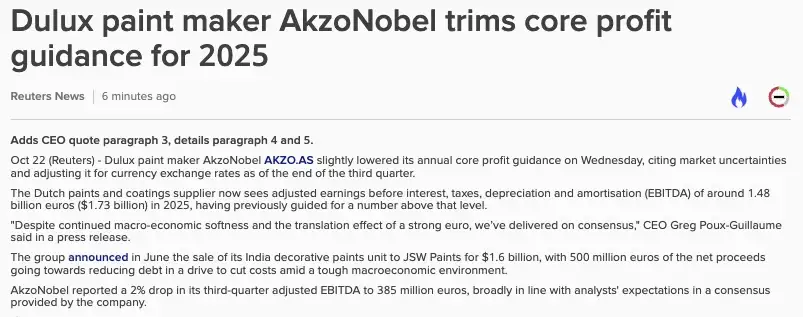AkzoNobel Q3's