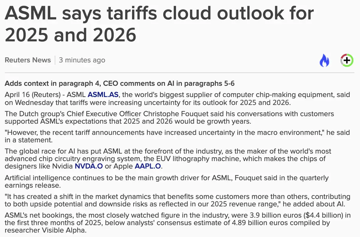 ASML Q1-cijfers