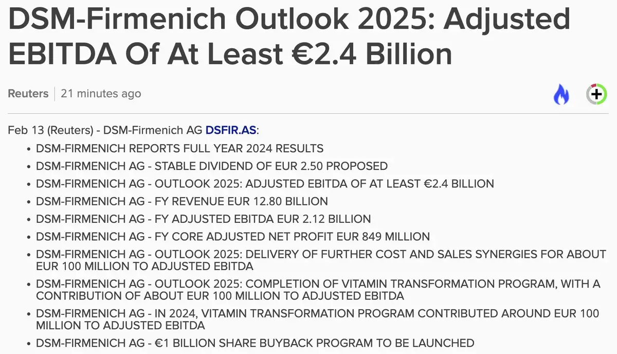 DSM-Firmenich Q4-cijfers