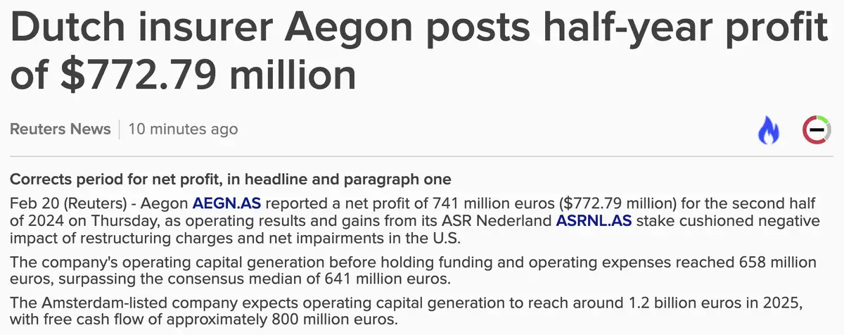 Aegon Q4-cijfers